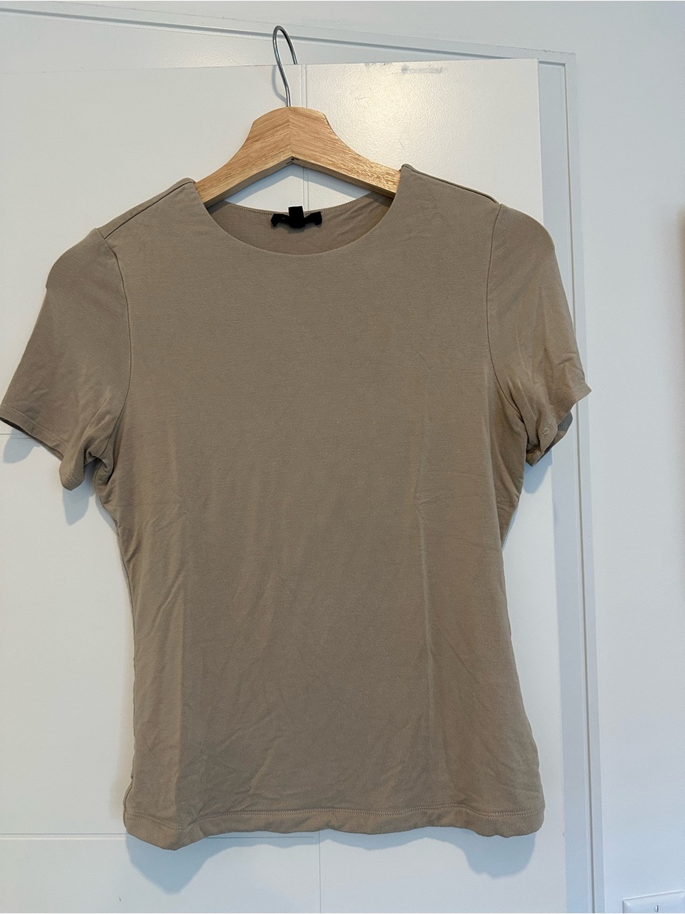 Dynamite Taupe Crewneck Short-Sleeve Tee